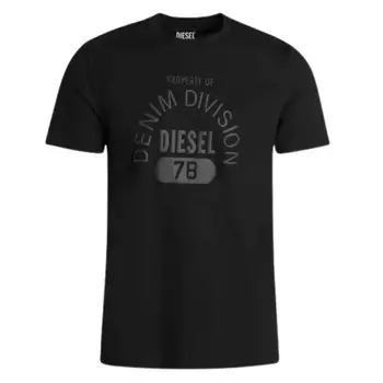 Футболка с логотипом property of denim division it Diesel, черный