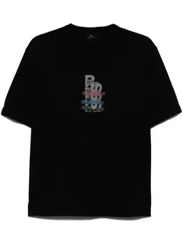 Футболка с логотипом PS Paul Smith, черный