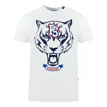 Футболка с логотипом Ps Tiger Plein Sport, белый
