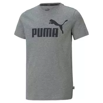 Футболка с логотипом PUMA Big Kids' Essentials, цвет medium gray heather