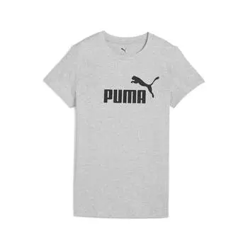 Футболка с логотипом PUMA Women's Essentials № 1, цвет light gray heather