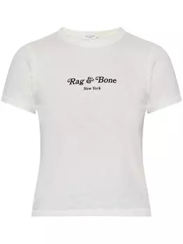 Футболка с логотипом Rag & bone, белый