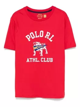 Футболка с логотипом Ralph Lauren Kids, красный