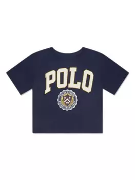 Футболка с логотипом Ralph Lauren Kids, синий