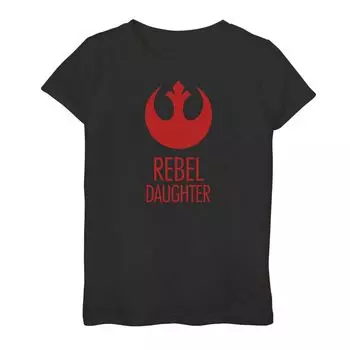 Футболка с логотипом Rebel для девочек 7–16 лет «Звездные войны» и «Дочь повстанцев» Star Wars