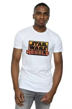Футболка с логотипом Rebels Star Wars, белый