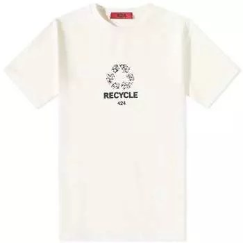 Футболка с логотипом Recycle 424, белый