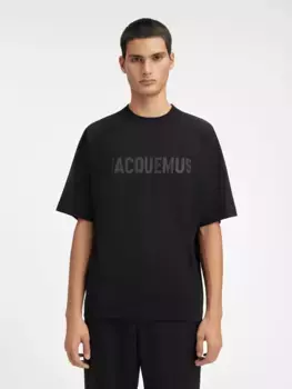 Футболка с логотипом реглан Le Typo Jacquemus, черный
