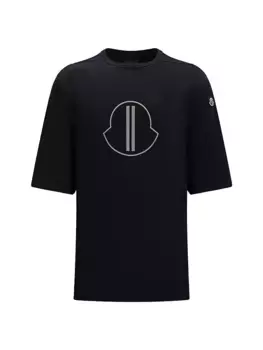 Футболка с логотипом Rick Owens x Moncler Rick Owens, черный