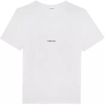 Футболка с логотипом Rive Gauche Saint Laurent, белый