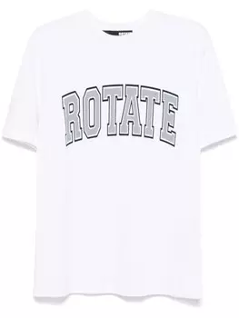 Футболка с логотипом ROTATE BIRGER CHRISTENSEN, белый