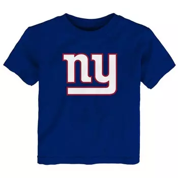 Футболка с логотипом Royal New York Giants для малышей Outerstuff, цвет Gia Blue