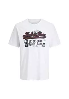 Футболка с логотипом рубашка с коротким рукавом Jack & Jones, белый