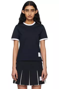 Футболка с логотипом Rwb-Stripe и нашивкой Thom Browne, синий