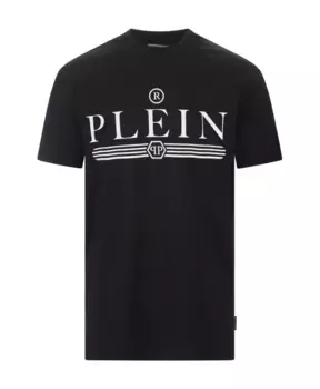Футболка с логотипом S Philipp Plein, черный