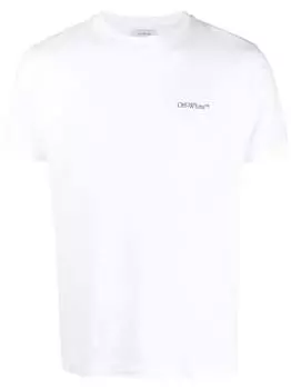 Футболка с логотипом Scratch Arrow Off-White, белый