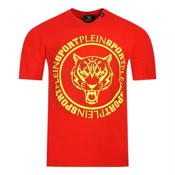 Футболка с логотипом Scribble Layer Plein Sport, красный
