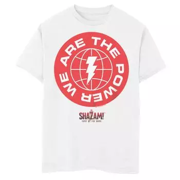 Футболка с логотипом Shazam Fury Of The Gods We Are Power для мальчиков 8–20 лет Licensed Character