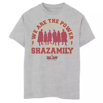 Футболка с логотипом Shazamily Collegiate для мальчиков 8–20 лет Shazam Fury Of The Gods Licensed Character