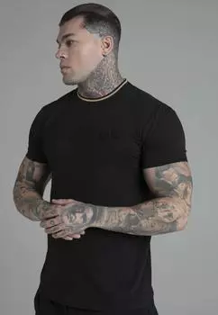 Футболка с логотипом SikSilk, черный
