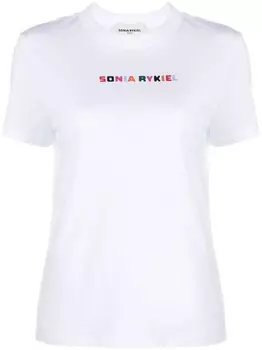 Футболка с логотипом Sonia Rykiel, белый