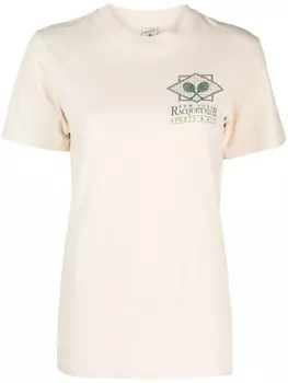 Футболка с логотипом Sporty & Rich, нейтральный цвет