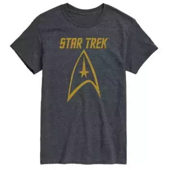 Футболка с логотипом Star Trek Big & Tall Licensed Character, серый