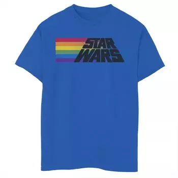 Футболка с логотипом Star Wars Rainbow Tracer для мальчиков 8–20 лет Licensed Character