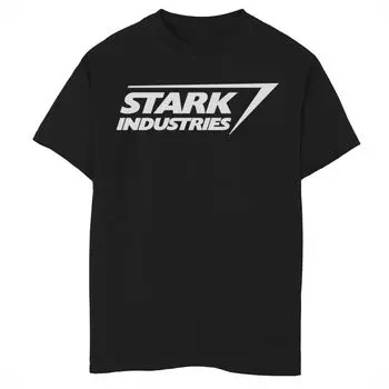Футболка с логотипом Stark Industries для мальчиков 8–20 лет Marvel Iron Man и графическим рисунком Marvel