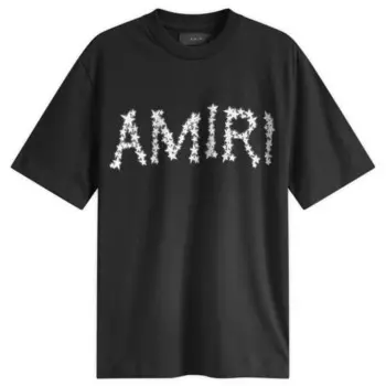 Футболка с логотипом Stars Amiri, черный