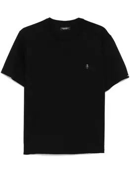 Футболка с логотипом Stefano Ricci, черный