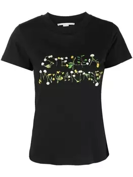 Футболка с логотипом Stella McCartney, черный