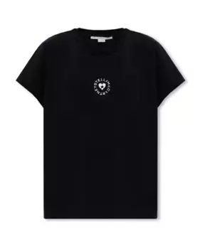Футболка с логотипом Stella Mccartney, черный