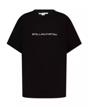 Футболка с логотипом Stella Mccartney, черный