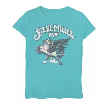 Футболка с логотипом Steve Miller Band Tie Dye для девочек Licensed Character