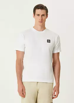 Футболка с логотипом Stone Island, белый