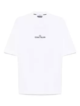 Футболка с логотипом Stone Island, белый