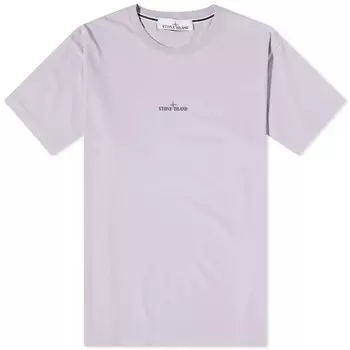 Футболка с логотипом Stone Island на спине