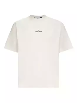 Футболка с логотипом Stone Island, нейтральный
