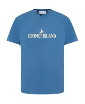 Футболка с логотипом Stone Island, синий