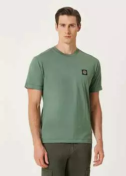 Футболка с логотипом Stone Island, зеленый