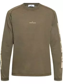 Футболка с логотипом Stone Island, зеленый