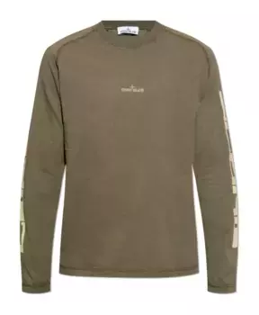 Футболка с логотипом Stone Island, зеленый