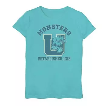 Футболка с логотипом Sulley для девочек 7–16 лет Disney/Pixar Monsters University Licensed Character