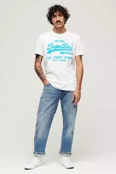 Футболка с логотипом Superdry, белый