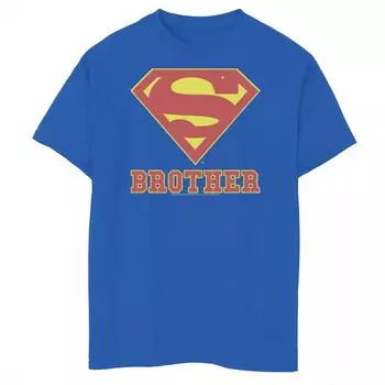 Футболка с логотипом Superman Brother для мальчиков 8–20 лет из комиксов DC Comics Licensed Character