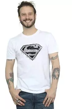 Футболка с логотипом Супермена DC Comics, белый