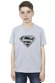 Футболка с логотипом Супермена DC Comics, серый