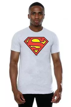 Футболка с логотипом Супермена DC Comics, серый