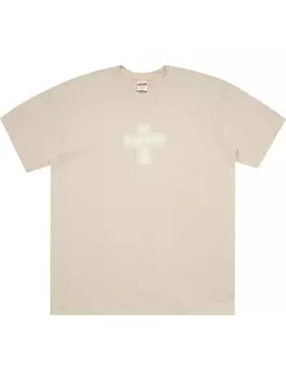 Футболка с логотипом Supreme, бежевый